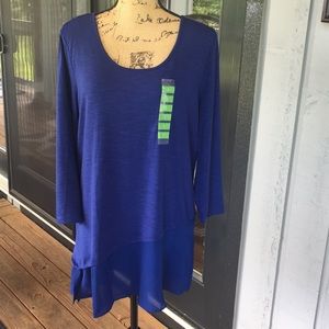 Beautiful Blue Blouse Large